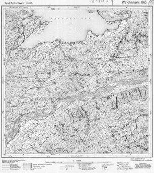 865 Walchensee Topographische Karte von Bayern 1:25.000 [Positionsblätter]