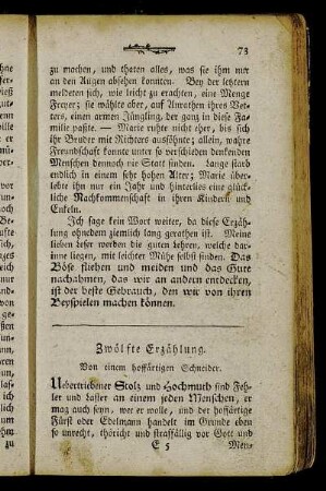 Zwölfte Erzählung. Von einem hoffärtigen Schneider.