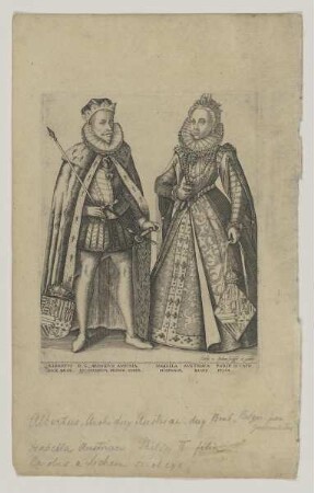 Doppelbildnis des Albertvs, Archidvx Avstriae und der Isabella Avstriaca