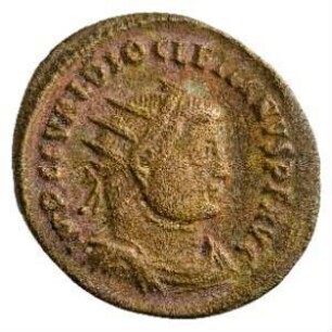 Münze, Follis (Follaro), 295 - 296 n. Chr.