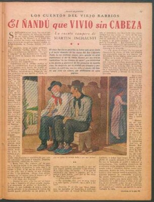El Ñandú que vivio sin cabeza : Los cuentos del viejo barrios