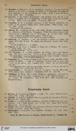 Etruskische Kunst (Nr. 188 - 205)