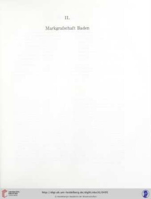 II. Markgrafschaft Baden