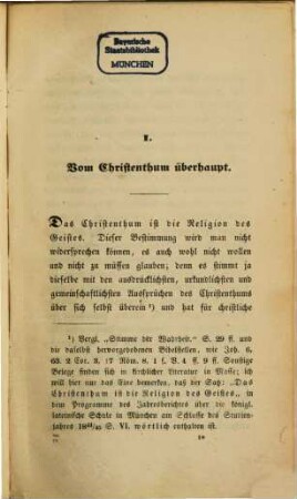 Die Geheimnisse des christlichen Alterthums. 1