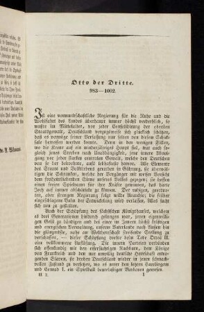1, Otto der Dritte 983-1002