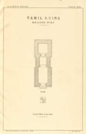 Plate XXVII. Tamil ruins. Building No. 13 A. Plan.