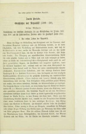 Zweite Periode. Geschichte der Republik (500-30)
