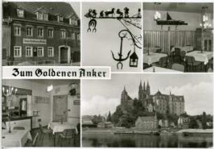 Meißen. Gaststätte " Zum Goldenen Anker " Uferstraße
