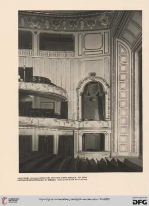 Das Neue königliche Schauspiel-Haus - Dresden: erbaut von William Lossow & Max Hans Kühne