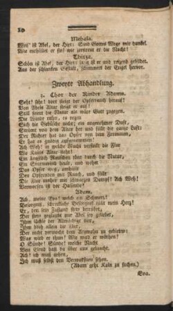 Zweyte Abhandlung