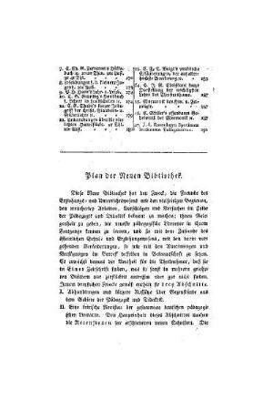 Plan der neuen Bibliothek