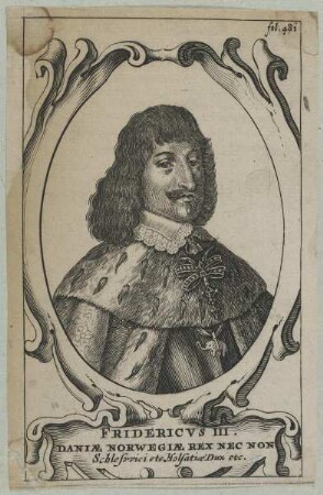 Bildnis des Königs Friedrich III. von Dänemark, Domprobst zu Halberstadt