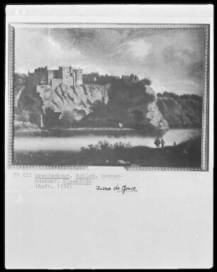 Flußlandschaft mit Burg