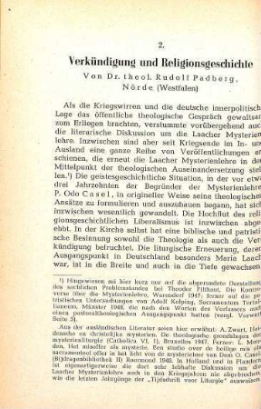 272-287 Verkündigung und Religionsgeschichte