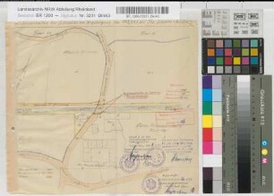 Geschlossenhalten der Schranken am Wegübergang km 173,031 der Strecke Schwerte-Arnsberg: Lageplan, M. 1:1.000 Stnr.: 54, Iwü, Bunr.: 16, Blnr.: 1