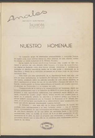 Nuestro homenaje