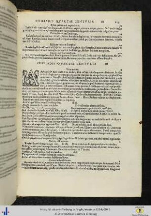 Proverbiorum chiliadis quartae centuria III.