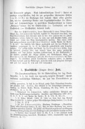 2. Neolithische (Jüngere Stein-) Zeit.
