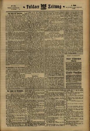 Zweite Ausgabe vom Dienstag, den 28. November 1911.