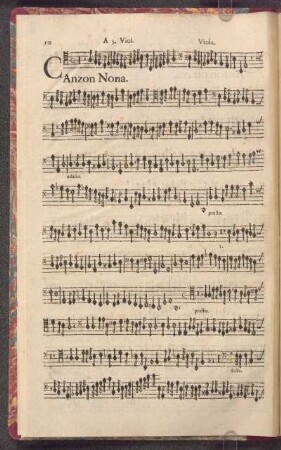 Canzon Nona.