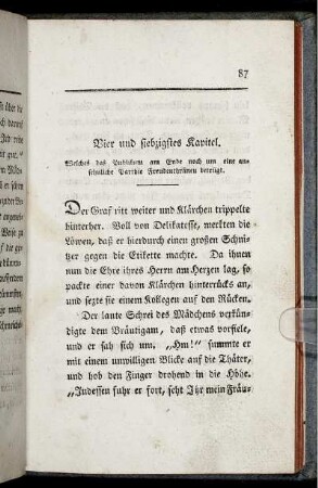 Vier und siebzigstes Kapitel.