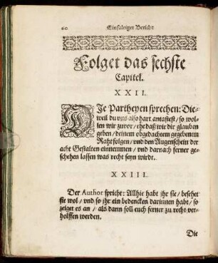 Folget das sechste Capitel.
