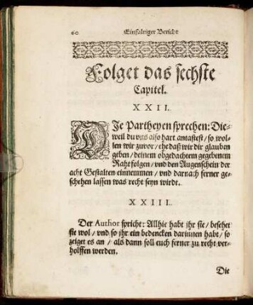 Folget das sechste Capitel.