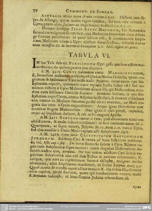 Tabula VI.