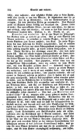 Einerlei und vielerlei