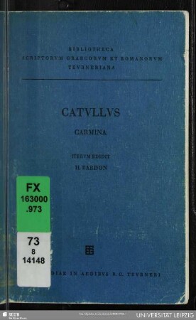 Catulli Veronensis Carmina