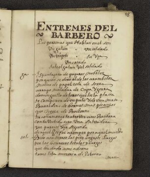 Entremes del barbero