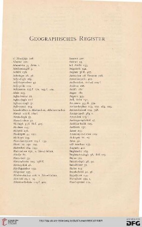 Geographisches Register