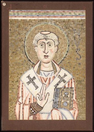 Dom Santa Maria Assunta und Santa Fosca, Torcello: Mosaikbild des St. Martinus an der Apsiswand der südlichen Seitenkapelle