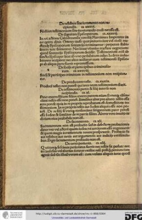 De testibus sine iuramento non recipiendis, capitulum xxxvi.