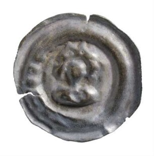 Münze, Brakteat, 14. Jh.