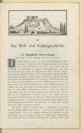 IV. Aus Welt- und Kulturgeschichte