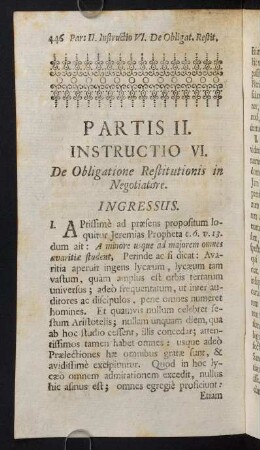 446-540, Instructio VI.