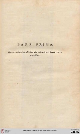 Pars prima