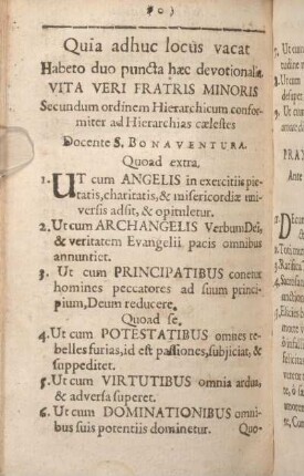 quia adhuc locus vacat Habeto duo puncta haec devotionalia Vita Veri Fratris Minoris ...]
