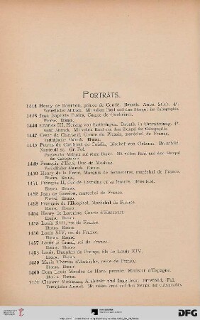 Porträts (Nr. 1444-1472)