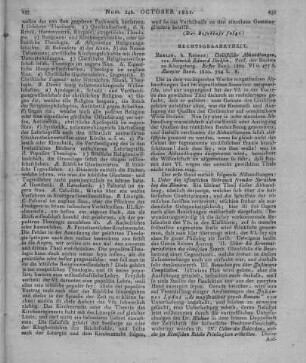 Dirksen, H. E.: Civilistische Abhandlungen. Bd. 1-2. Berlin: Reimer 1820