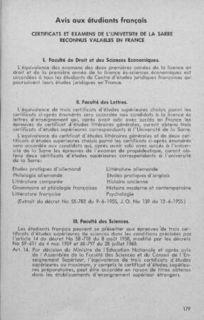 Avis aux étudiants français
