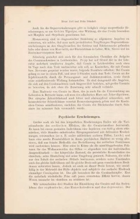 Psychische Erscheinungen.