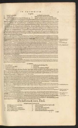 De Iustitia & iure. Tit. I.