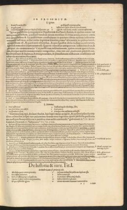 De Iustitia & iure. Tit. I.