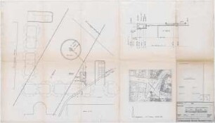 Hansjakob, Gottfried; München, Prinzregentenplatz; Prinzregentenplatz - Entwässerungseingabeplan für den Brunnen (Grundriss)
