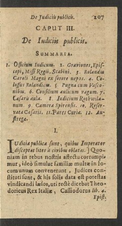 Caput III. De Iudiciis publicis.