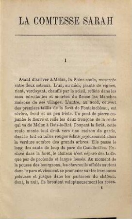 La Comtesse Sarah