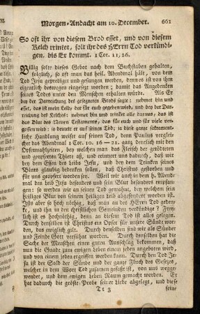 661-672, Morgen-Andacht am 10. December. - Abend-Andacht am 12. December.