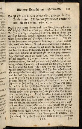 661-672, Morgen-Andacht am 10. December. - Abend-Andacht am 12. December.
